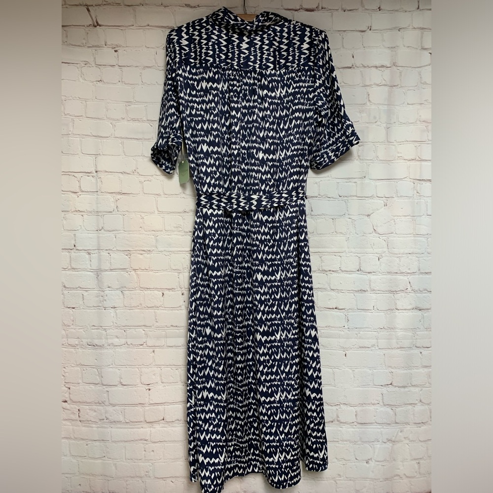 NEW Ryegrass Navy White Shirt Dress Size S 38” - Picture 8 of 8